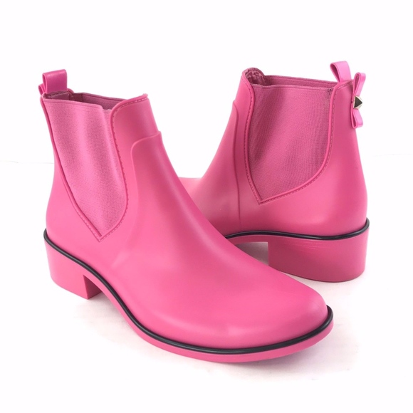 kate spade pink rain boots